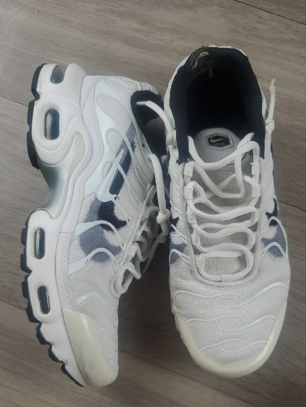 Nike Air Max Plus TN GS White Black FD0692-100 Youth 6Y
